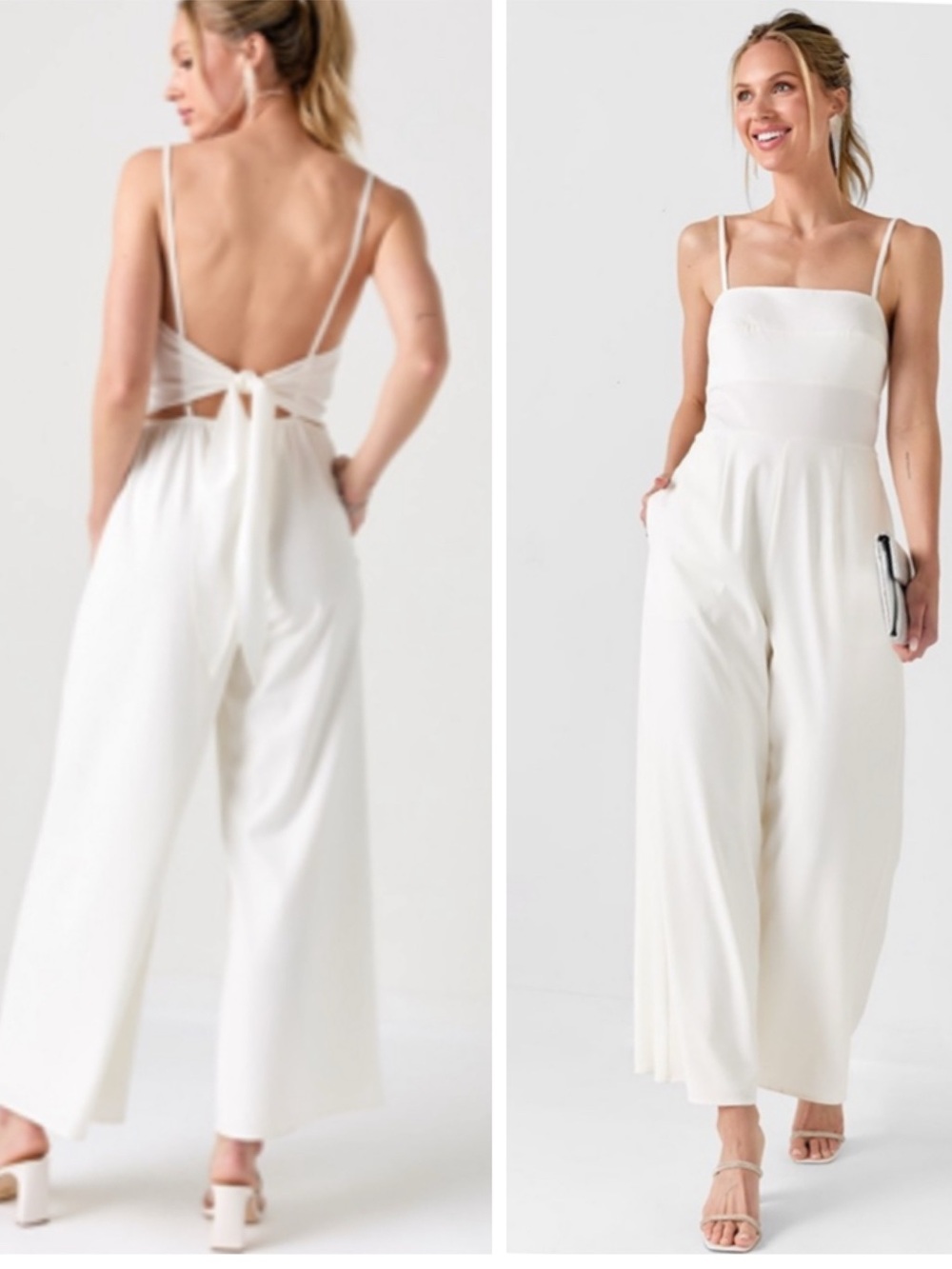 Trixxi Henrietta Tie Back Jumpsuit NWT